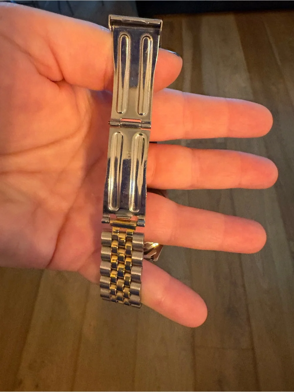 Two-Tone Gold and Silver Men's Quartz Dress Watch